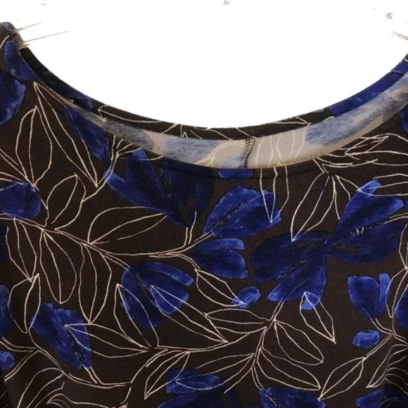 NWOT Womens Size XS Garnet Hill Watercolor Floral Print Stretch Dress - Picture 2 of 3